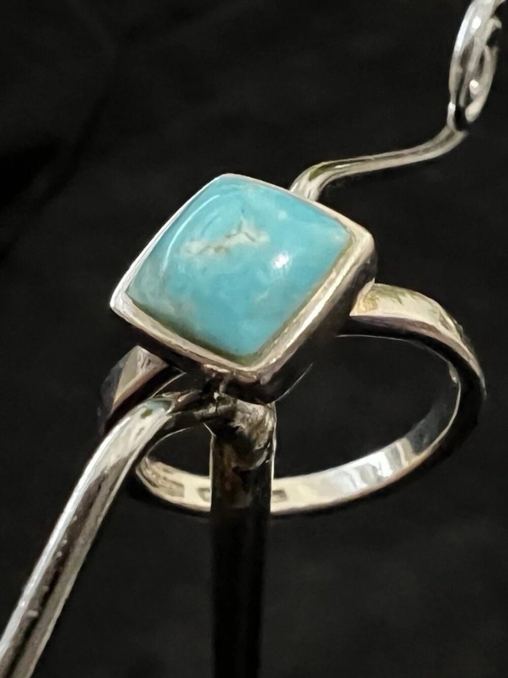 Barse 925 Sterling Silver Turquoise Ring Southwest Boho Size 7